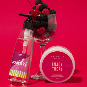 Box gel de baño + body butter aroma frutal dulce