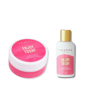 Box crema hidratante travel size + body butter 160 gr. aroma a frutos rojos + Paleta de obsequio