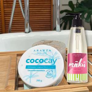 Box exfoliante corporal CocoCay 200 gr.+ gel de baño 230 ml