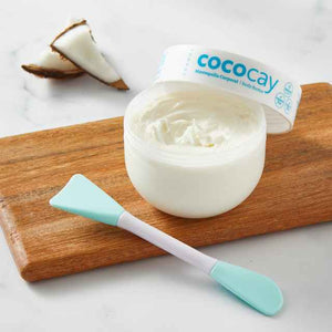 Exfoliante corporal + body butter aroma a coco + accesorios