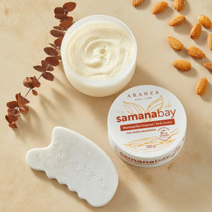Gua-sha Corporal y Crema ultra hidratante aroma almendras