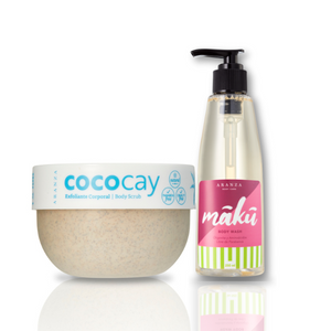 Box exfoliante corporal CocoCay 200 gr.+ gel de baño 230 ml