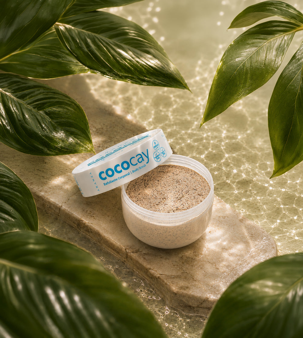 Exfoliante corporal body scrub cococay 200 gr frontal aranza