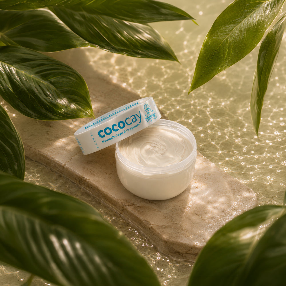 Mantequilla corporal aroma a coco avainillado 200 gr.
