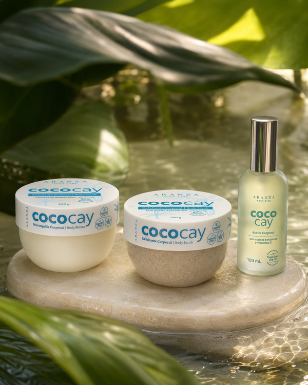 Ritual óleo corporal 100 ml + exfoliante 200 gr + mantequilla 200 gr aroma coco vainilla