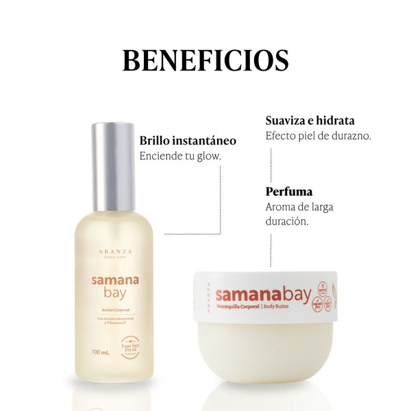 Mascarilla corporal: Crema corporal hidratante 200 gr + Óleo corporal toque seco 100 ml aroma almendras