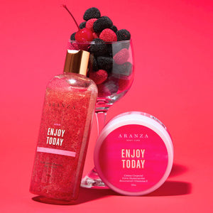 Ritual exfoliante 230 ml + mantequilla 160 gr aroma frutos rojos