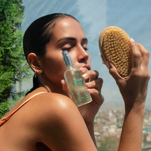 Box  Cepillo exfoliante + óleo corporal Cococay