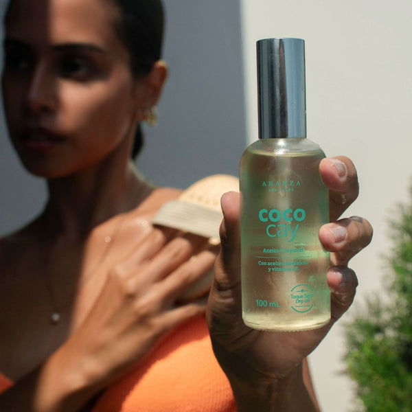 Box  Cepillo exfoliante + óleo corporal Cococay