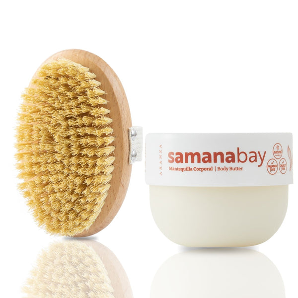 Box mantequilla corporal hidratante 200 gr + Cepillo exfoliante Entrega 2 de junio