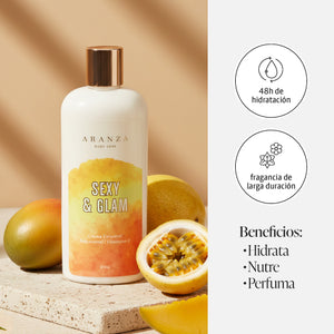beneficios de Crema corporal hidratante aroma frutal citrico 230ml aranza