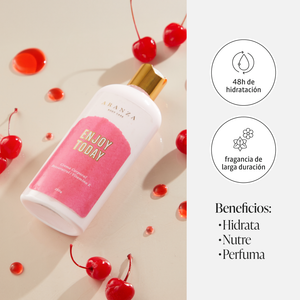Beneficios de la crema rehidratante corporal enjoy today 230 ml aranza
