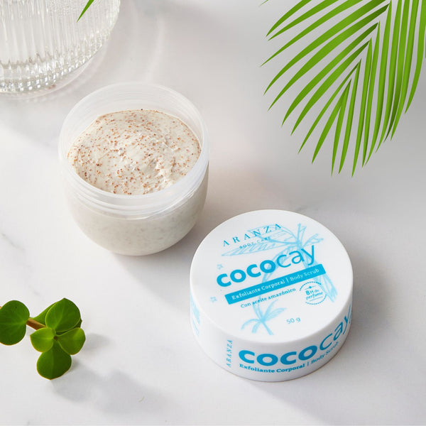 Exfoliante corporal travel size cococay aroma a coco avainillado playa aranza
