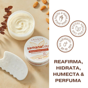 Gua-sha Corporal y Crema ultra hidratante aroma almendras