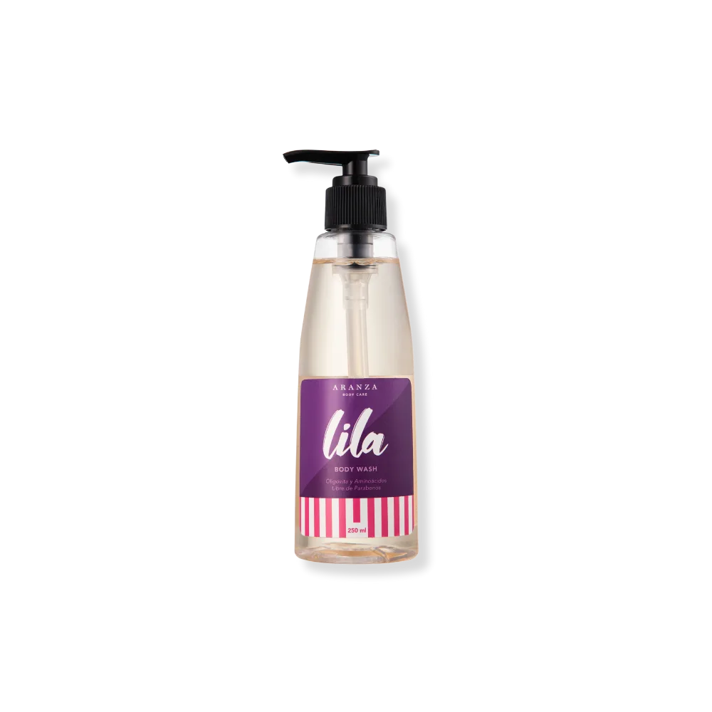 Jabon liquido hidratante shower gel lila aroma blueberries frontal aranza