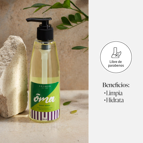 Jabon liquido hidratante shower gel oma aroma verbena fronta aranza