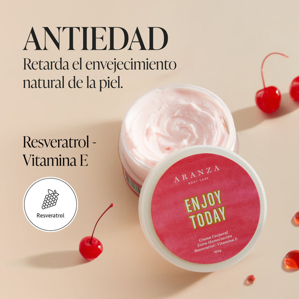 Mantequilla corporal Body Butter Enjoy Today frutos rojos aranza con resveratrol y vitamina e