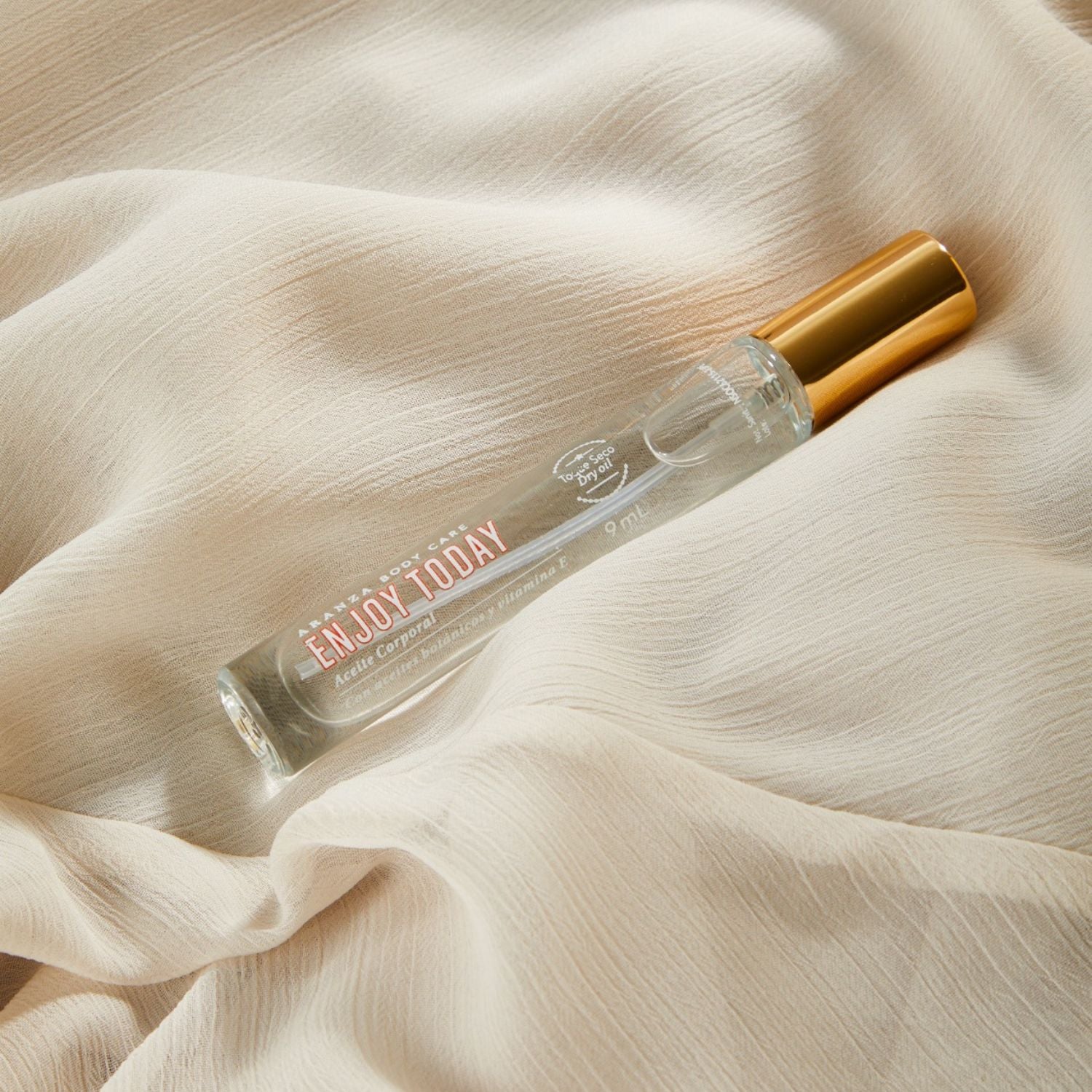 Óleo corporal toque seco ENJOY TODAY 9ml. Travel size.