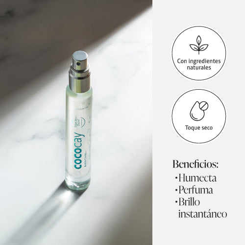 Oleo_corporal_cococay_toque_seco_aroma_coco_avainillado_travel_size beneficios aranza