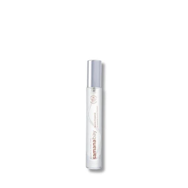 Oleo corporal samanabay aceite corporal toque seco aroma almendras travel size frontal aranza