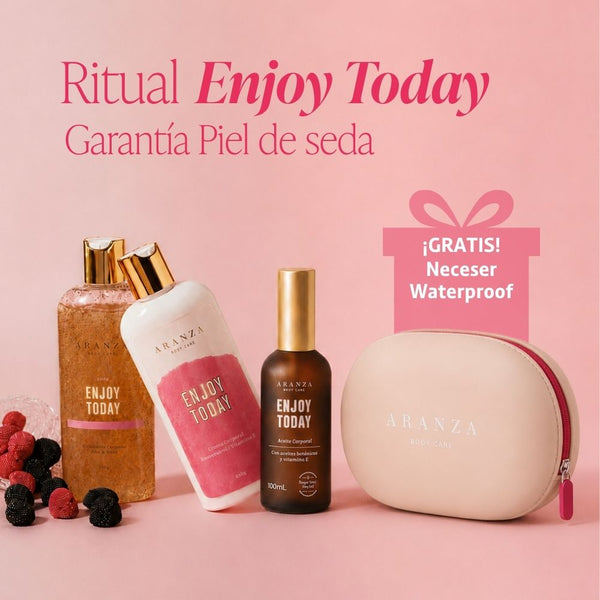 Ritual crema hidratante 230 ml + exfoliante 230 ml + óleo corporal 100 ml. aroma frutos rojos + neceser