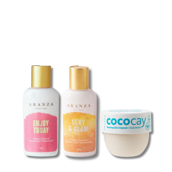 Tripack cremas corporales travel size
