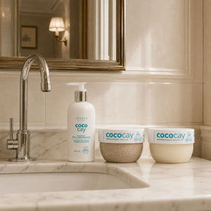 Ritual  jabón humectante 240 ml + exfoliante 200gr + mantequilla 200 gr aroma coco vainilla +luffa de obsequio