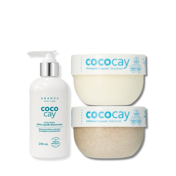 Ritual  jabón humectante 240 ml + exfoliante 200gr + mantequilla 200 gr aroma coco vainilla +luffa de obsequio