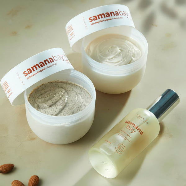 Ritual aceite 100 ml + exfoliante 200 gr + mantequilla 200 gr aroma a almendras