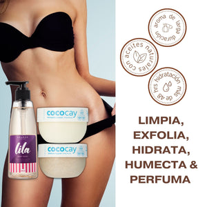 Tripack body butter CocoCay  + exfoliante + gel de baño