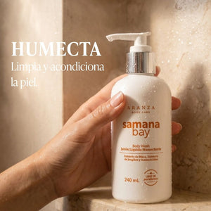 Jabón líquido humectante aroma a almendras. 240 ml.