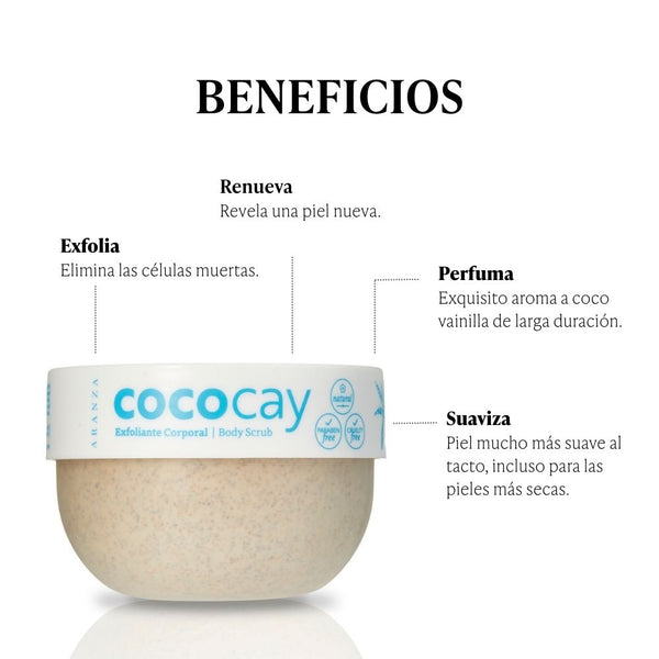 Exfoliante corporal aroma coco avainillado 200 gr.