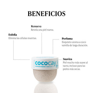 Exfoliante corporal aroma coco avainillado 50 gr.