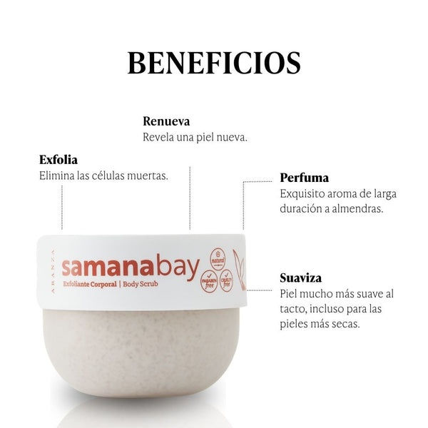 Exfoliante corporal aroma almendras 200 gr.