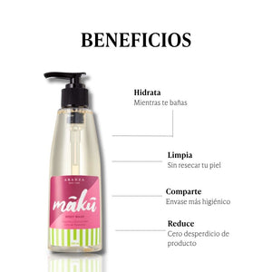 Jabón líquido hidratante aroma floral 230 ml.