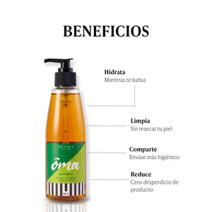 Jabón líquido hidratante aroma a verbena 230 ml.