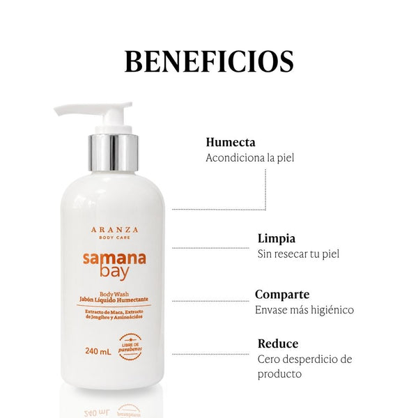 Jabón líquido humectante aroma a almendras. 240 ml.