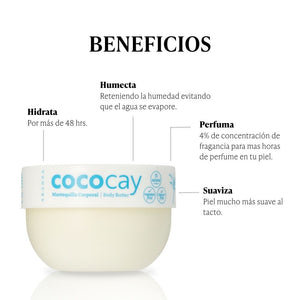 Mantequilla corporal aroma a coco avainillado 200 gr.