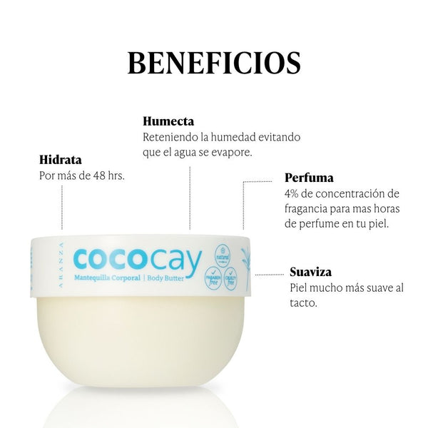 Mantequilla corporal aroma a coco avainillado 200 gr.