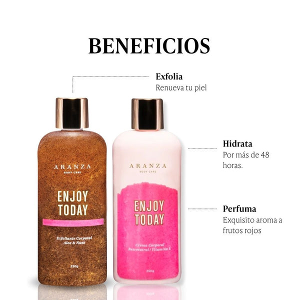 Ritual exfoliante corporal 230 ml + crema hidratante 230 ml aroma frutos rojos