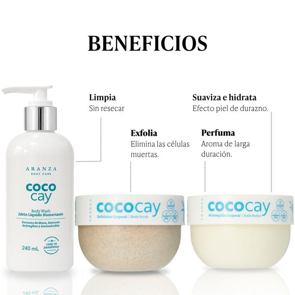 Ritual  jabón humectante 240 ml + exfoliante 200gr + mantequilla 200 gr aroma coco vainilla.