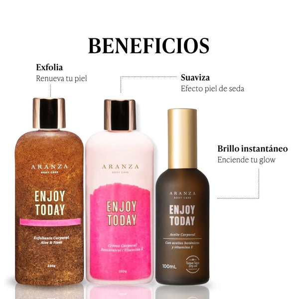 Ritual crema hidratante 230 ml + exfoliante 230 ml + óleo corporal 100 ml. aroma frutos rojos