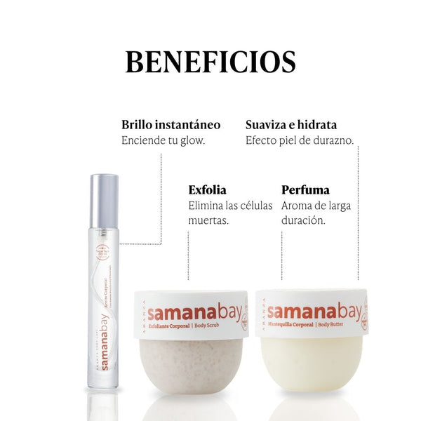 Ritual aceite corporal 9 ml+ exfoliante 50 gr + mantequilla 50 gr aroma almendras