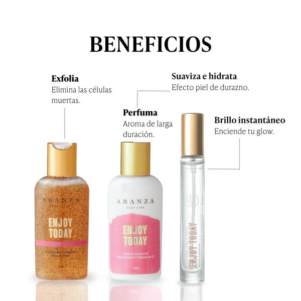 Box rutina completa aroma frutos rojos travel size + neceser rosado
