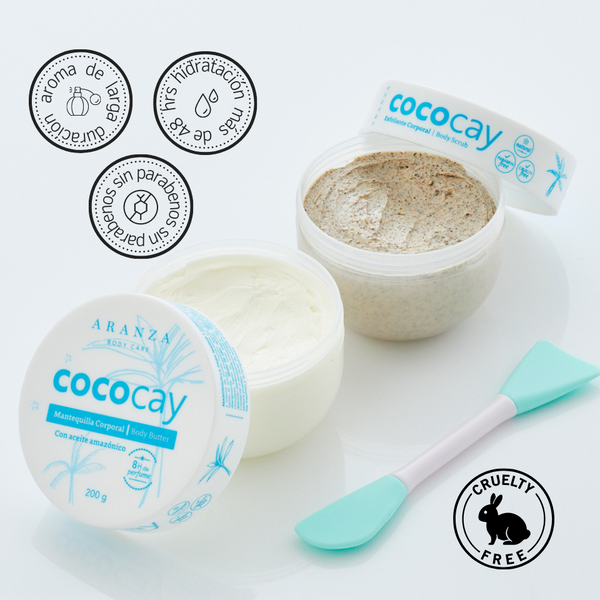 Tripack body butter CocoCay  + exfoliante + gel de baño