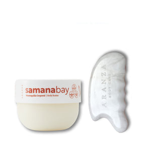 Gua-sha Corporal y Crema ultra hidratante aroma almendras