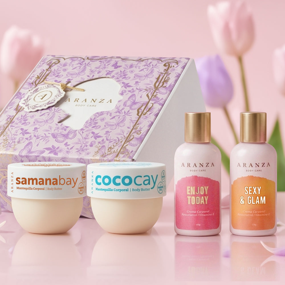Set 4 cremas corporales travel size