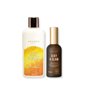 Mascarilla corpora:l óleo corporal 100 ml + Crema corporal hidratante 230 ml. con aroma a mango maracuyá.