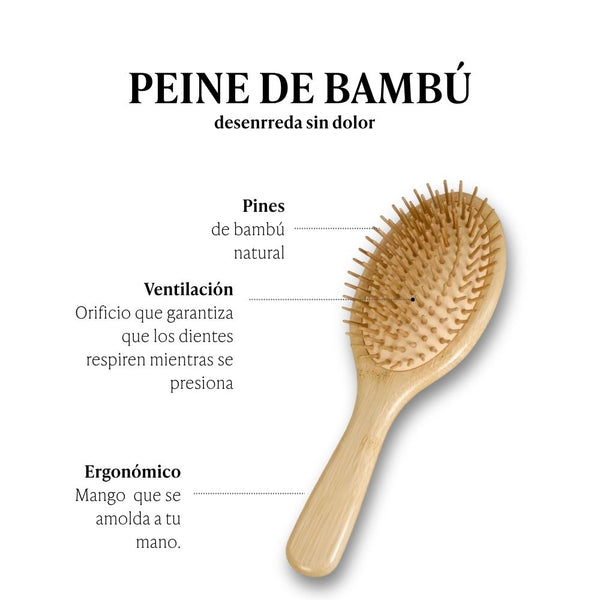 Peine de bambú