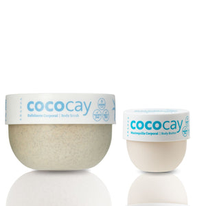 Exfoliante corporal 200gr + body butter 50gr aroma a coco vainilla
